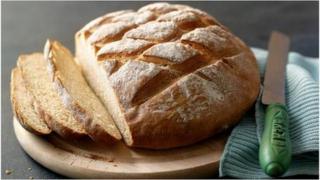 Crusty white bread