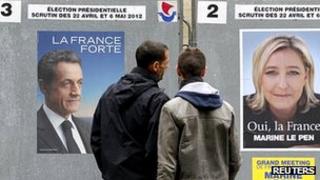 Campaign posters in Paris (9 Apr 2012)