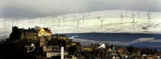Braes of Doune wind farm near Stirling