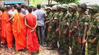 Sri Lanka mosque protest