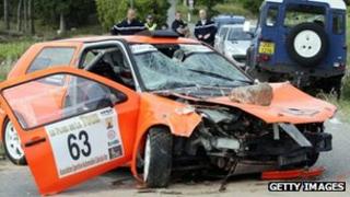 Crash site in Plan-de-la-Tour in the Var department of France, 19 May 2012
