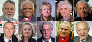 Comp pic of some of those who signed the letter
