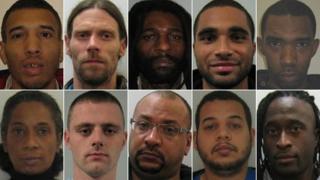 From top left to right: Justin Reis, John Skelly, Iain Hall, Aaron Leacock and Tarno Reid. From bottom left to right: Sharon Cummings, Scott Hutson, Paul Bennett, Patrick Bennett and Mark Leacock.