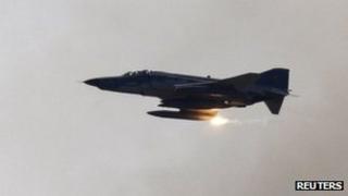 A Turkish Air Force F-4 war plane (file image)