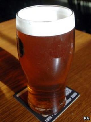 A pint of beer