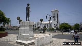 Statue of Norman Manley, a National Hero in Jamaica