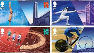 Olympic-themed stamps