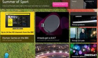Freesat webpage