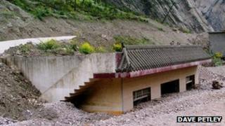 A landslide in China's Sichuan province