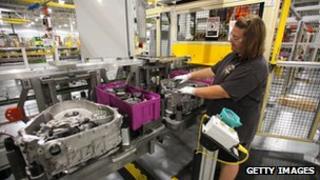 Worker at Ford factory