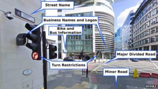 Annotated Street View image