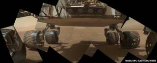 Underbelly of Mars rover