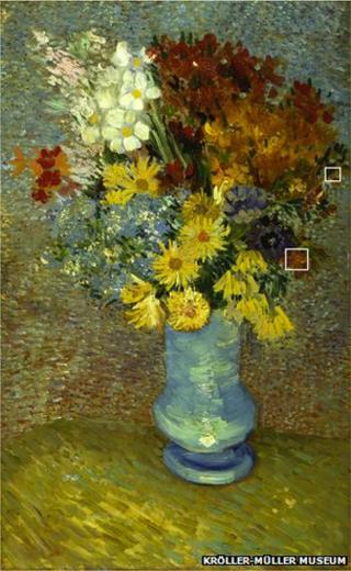 Van Gogh's Flowers in a Blue Vase