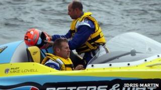 Powerboat crash pair