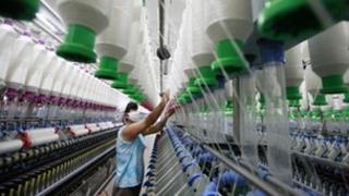 Worker in a Chinese factory