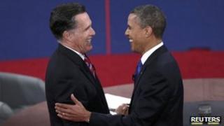 Mitt Romney and Barack Obama