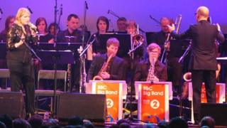 Clare Teal and the big band in Leeds Town Hall