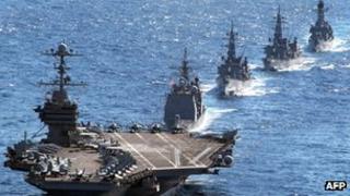 File photo: Keen Sword military exercises in 2010