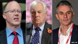George Entwistle, Lord Patten and Tim Davie