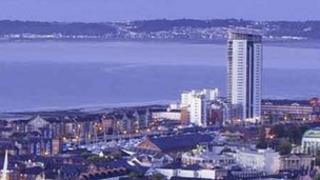 Swansea's Meridian Quay is the tallest building in Wales
