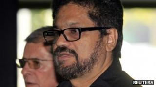 Farc rebel Ivan Marquez arrives for talks in Havana on 19 November