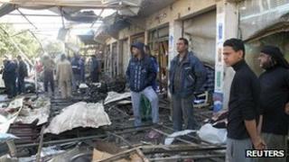 Scene of explosion in Hill, Iraq - 29 Nov 2012