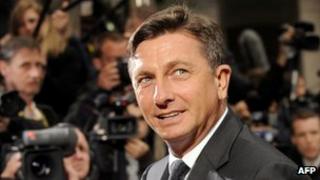 Borut Pahor, pictured on 7 May 2010 at an EU summit in Brussels, when he was Slovene prime minister