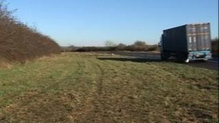 The A43 between Duddington and Corby