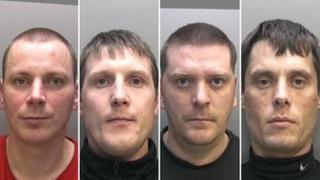 Four of the lead theft gang