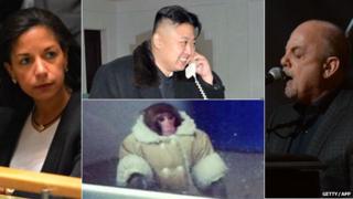 Susan Rice, Kim Jong Un, Monkey in a fur coat, Billy Joel