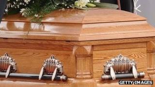 A coffin in South Africa (28 October 2012)