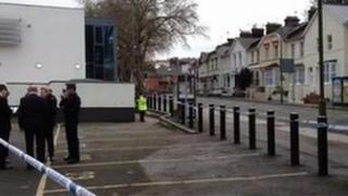 Police at Lymington Road