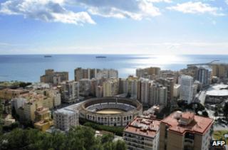 A view of Malaga, southern Spain (file photo)