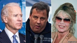 Joe Biden, Chris Christie and Brigitte Bardot