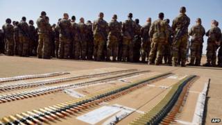 French troops near Bamako in Mali, 16 January 2013