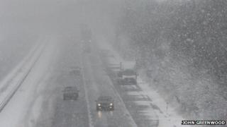 Snow on M40