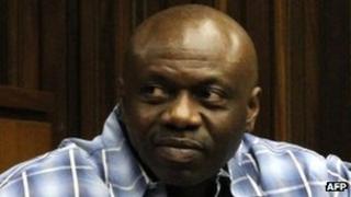 Henry Okah in a court in South Africa on 2 October 2012