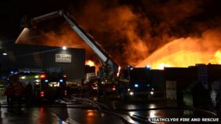 Fire at Johnstone