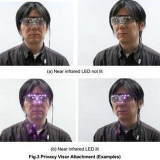 Prof Echizen shows off the glasses