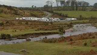 Cadover Bridge travellers, January 2013