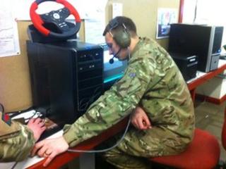Soldier at Army event