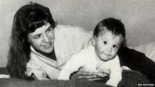 Sylvia Plath with her son Nick