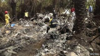 Site of the plane crash