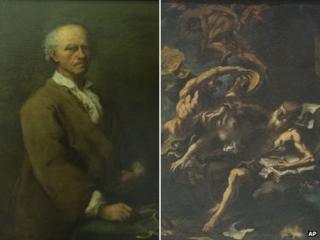Portrait of Bartolomeo Ferracina by Pietro Longhi and The Temptation of St Anthony by Sebastiano Ricci
