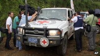 International Committee of the Red Cross vehicle in Colombia