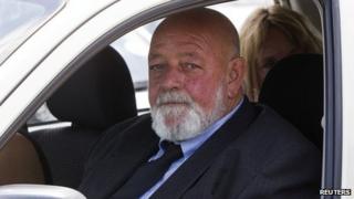 Barry Steenkamp after his daughter's funeral on 19 February 2013