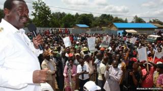 Musalia Mudavadi in Kisii county, Kenya, 21st July 2012. Photograph from his website www.musaliamudavadi.com