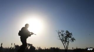 File photo: Soldier in Afghanistan