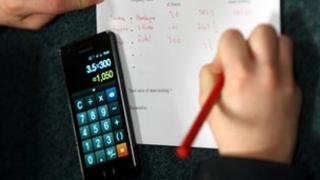 Boy doing maths