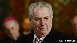 Czech President Milos Zeman